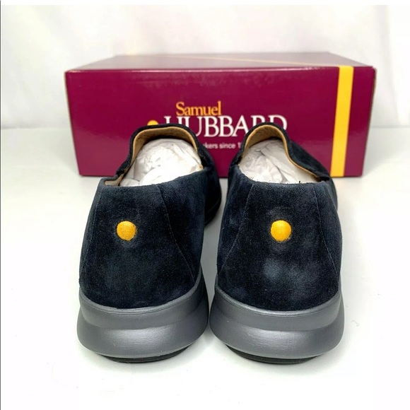 Samuel Hubbard Womens Loafers Shoes Suede Blue - Picture 5 of 7